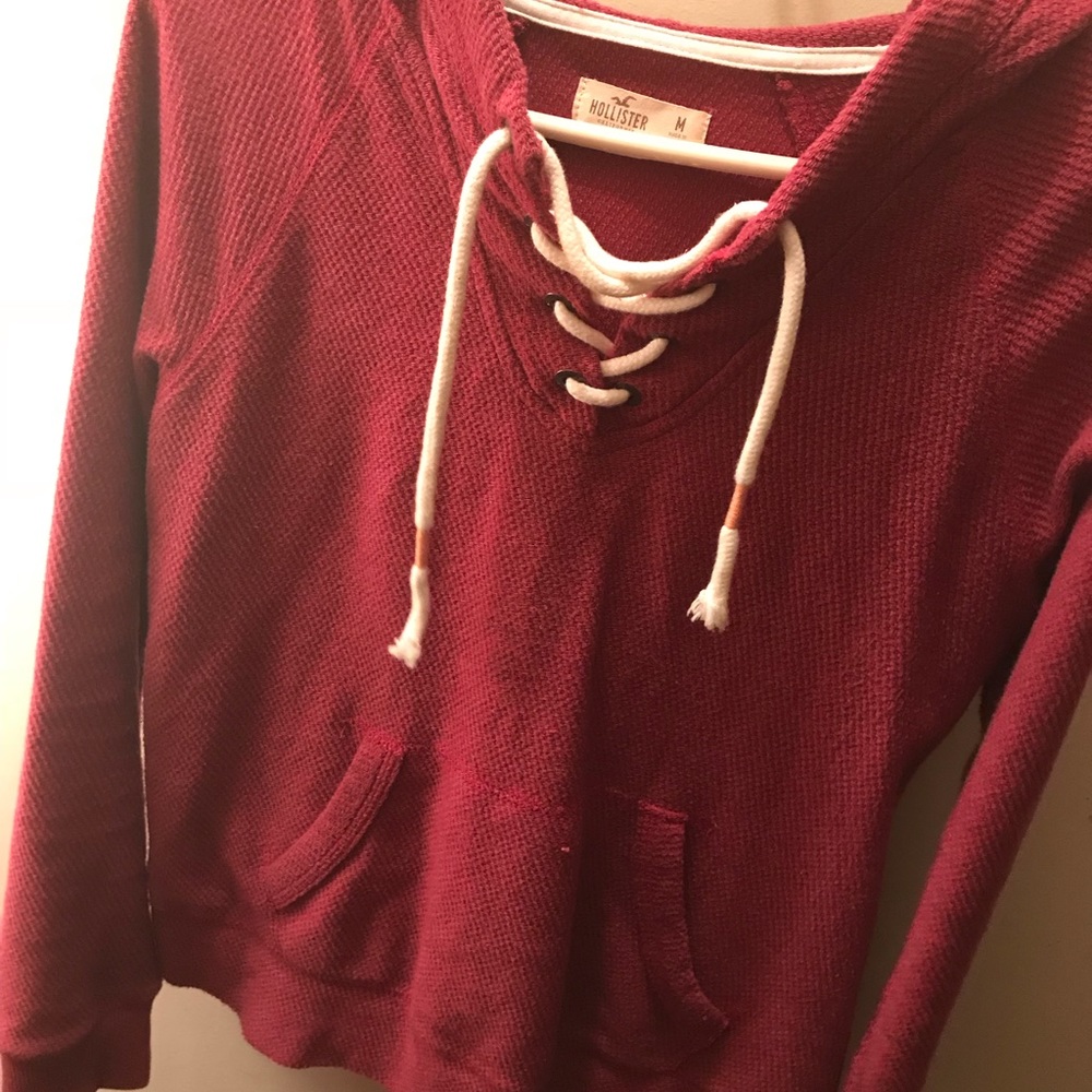 sweatshirt lace up