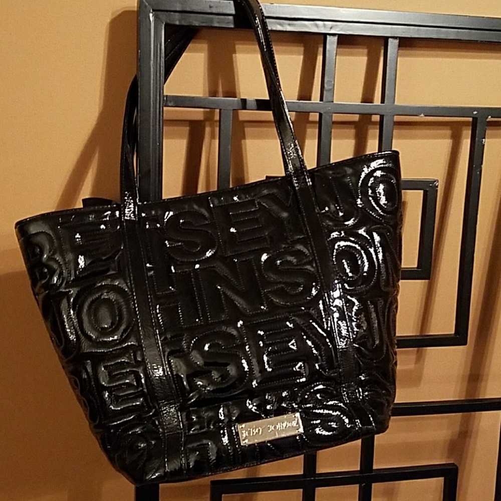 Betsey Johnson Patent Logo Tote