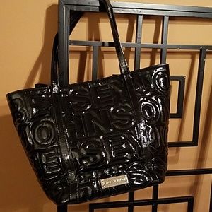 Betsey Johnson Patent Logo Tote