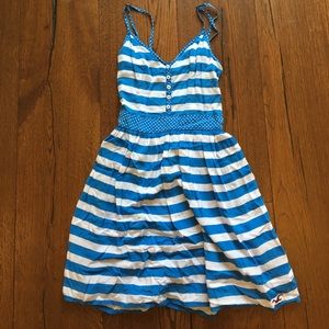 Hollister blue and white stripped dress