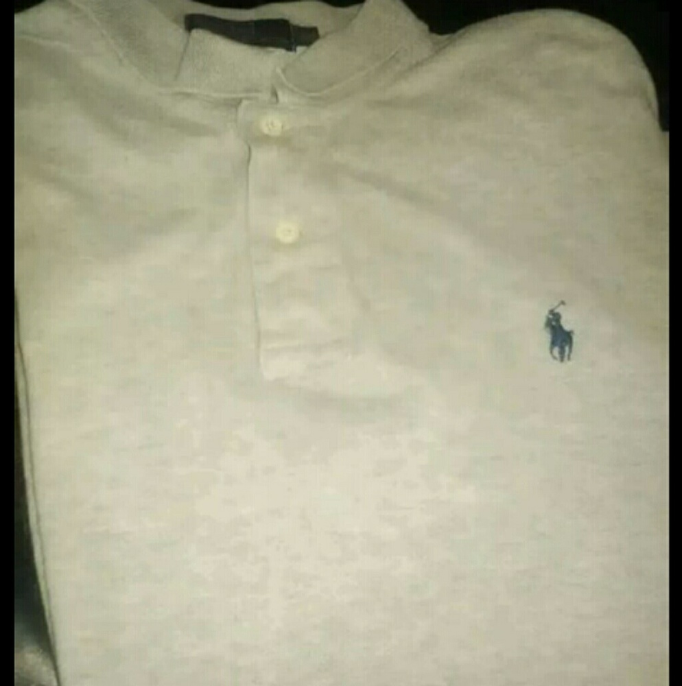 Gray polo shirt