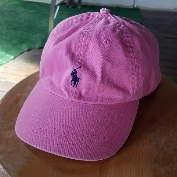 pink polo dad hat