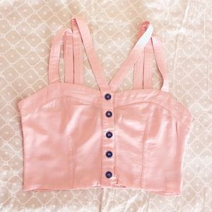 Pink crop top