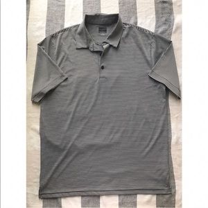 Greg Norman Polo Black and White Golf Shirt