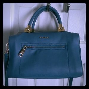 Bebe purse blue with gold details