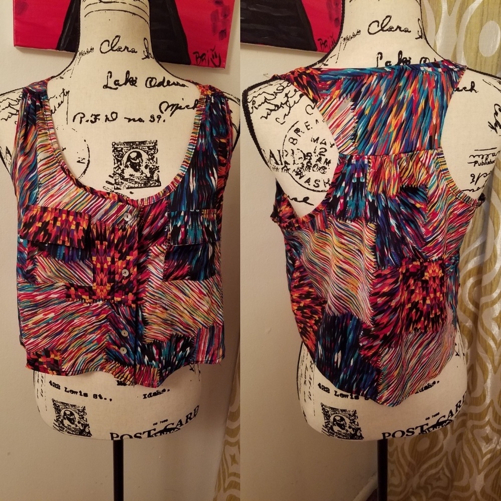 Unique Colorful Crop Top