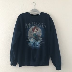 Vintage oversized little mermaid crewneck