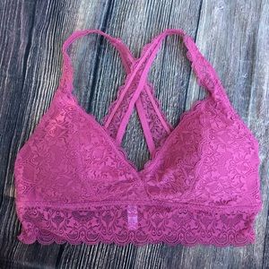 Pink padded bralette size L