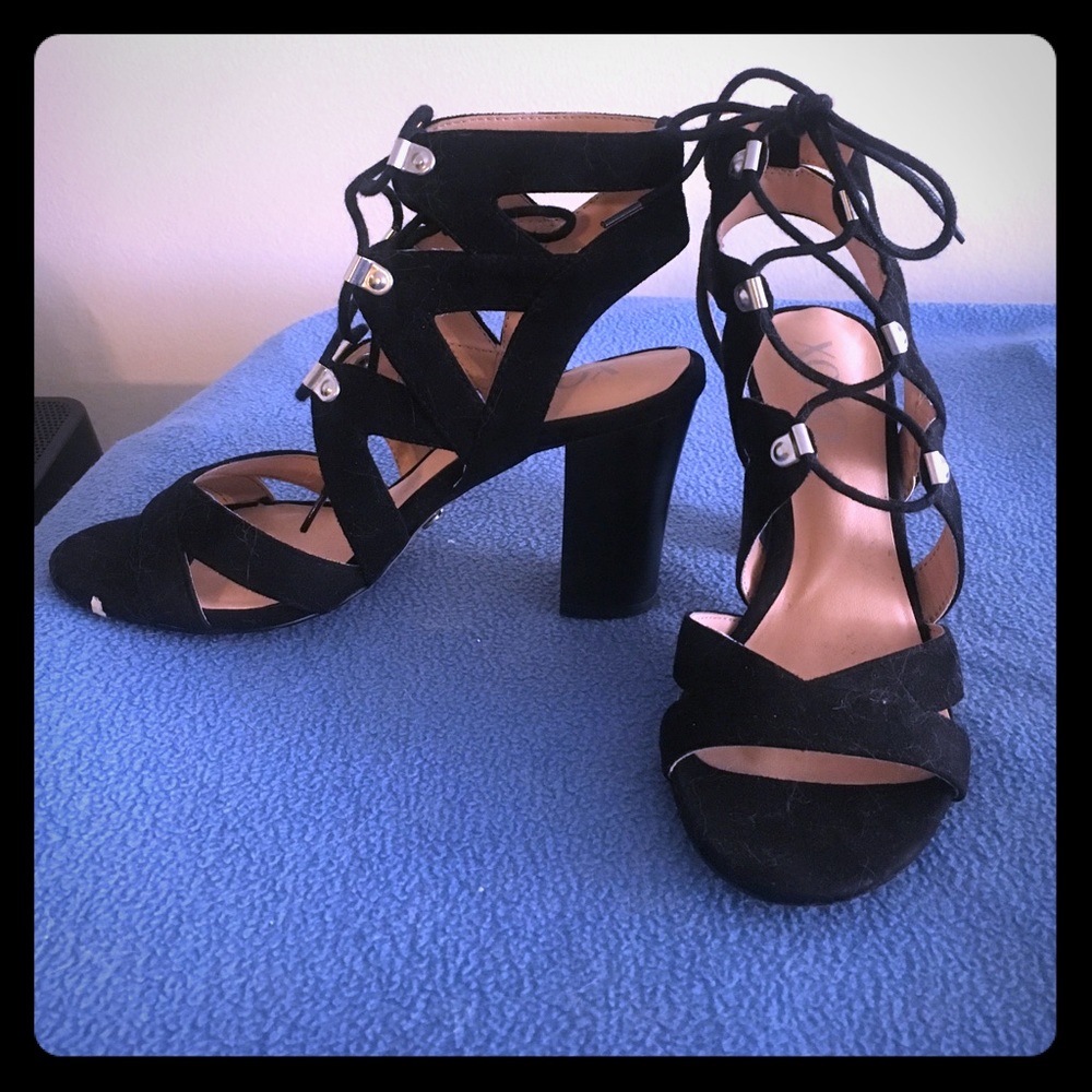 XOXO Black Heels