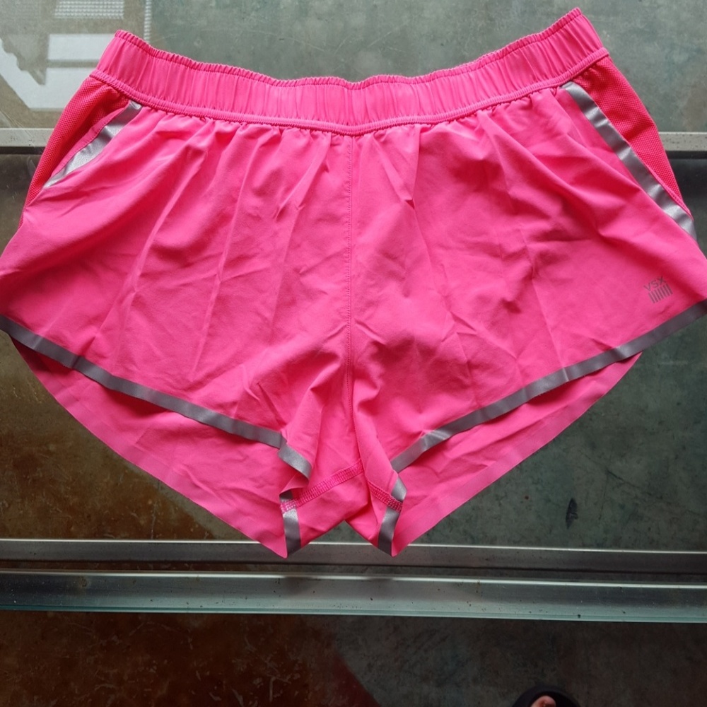 VS hot pink run shorts