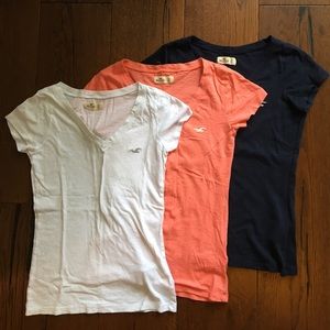 Hollister shirts (bundle of 3)