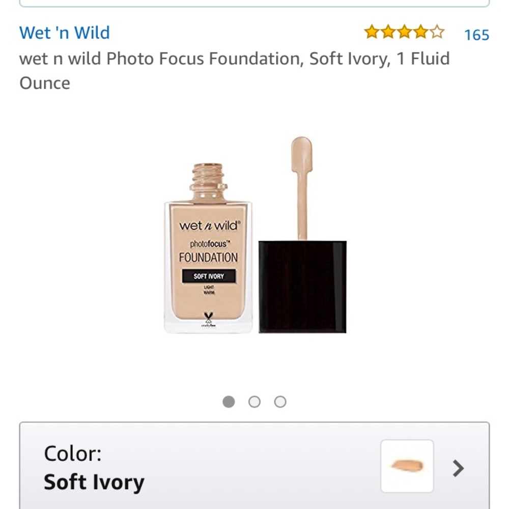 Wet n Wild photo focus foundation-soft ivory