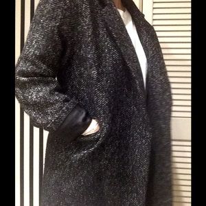 Woolen long coat