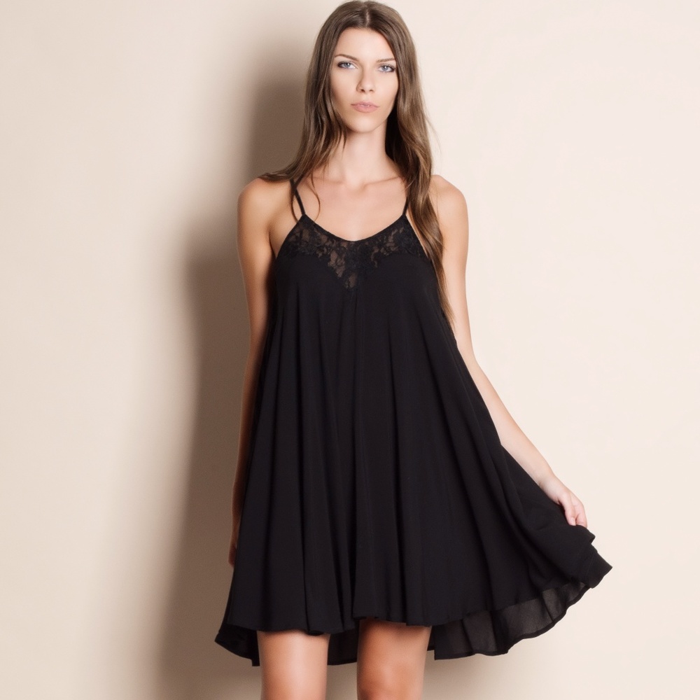 Lace Insert Cami Dress
