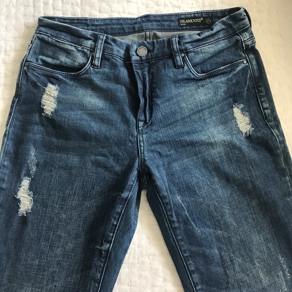 Blank NYC distressed cut off skinny jeans sz 27 - Picture 2 of 6