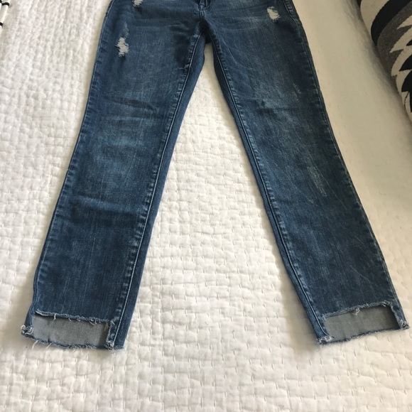 Blank NYC distressed cut off skinny jeans sz 27 - Picture 5 of 6