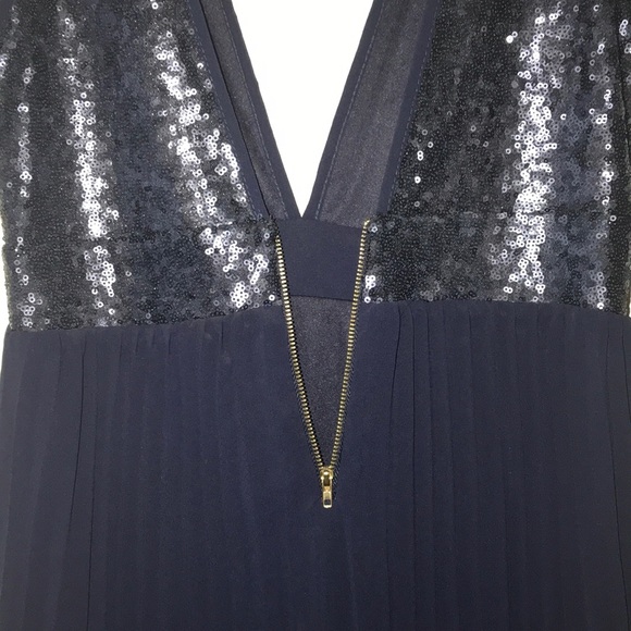 Lulu’S navy blue sequence dress💫 - Picture 5 of 6