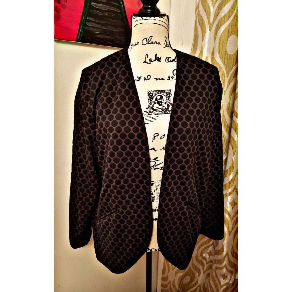 Long unique Black blazer