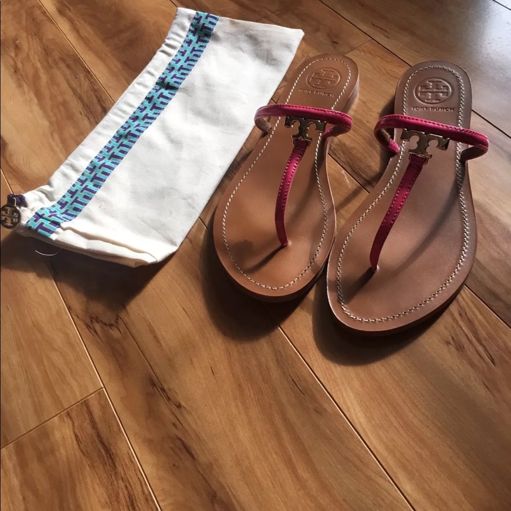Tory Burch flip flops size 10