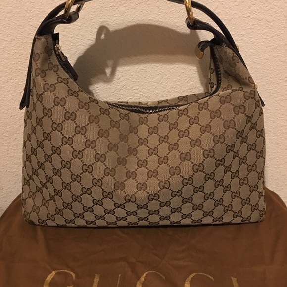 Gucci Original Canvas Monogram Horsebit handle - Picture 2 of 7
