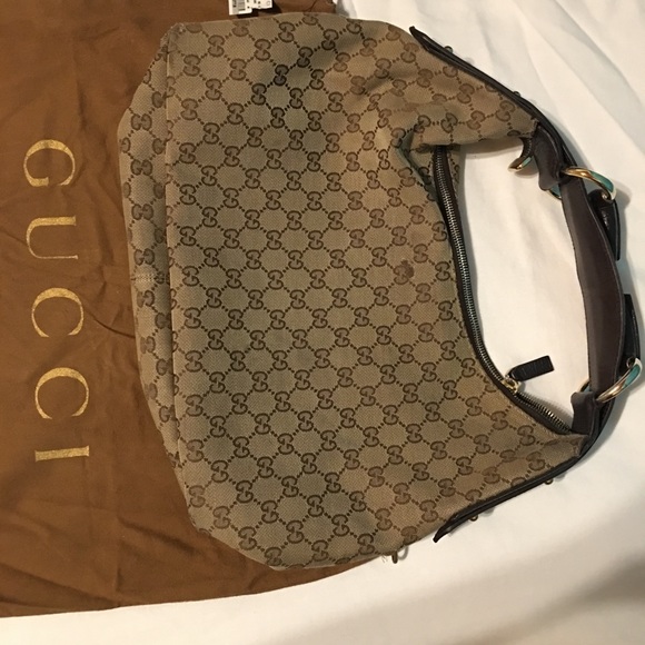 Gucci Original Canvas Monogram Horsebit handle - Picture 3 of 7