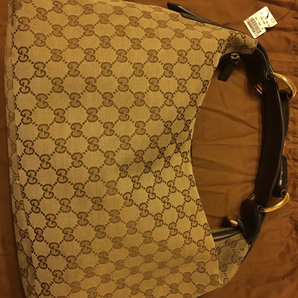 Gucci Original Canvas Monogram Horsebit handle - Picture 6 of 7