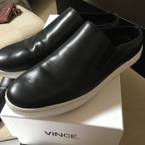 Vince leather slides
