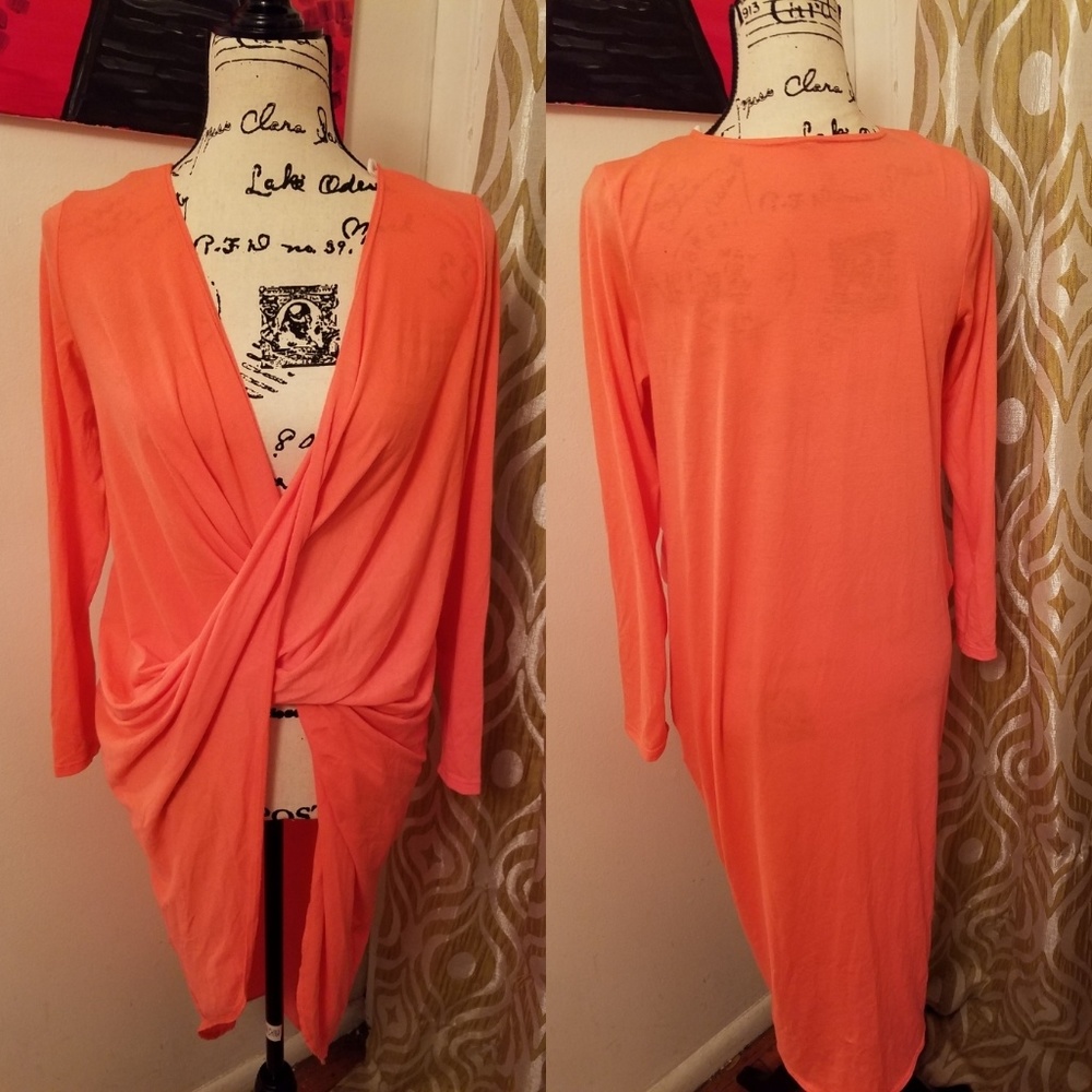 Sexy Bright Orange Shirt/dress