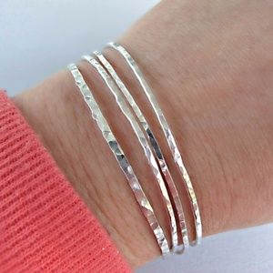 Sterling Silver l Bangle Bracelet Jewelry