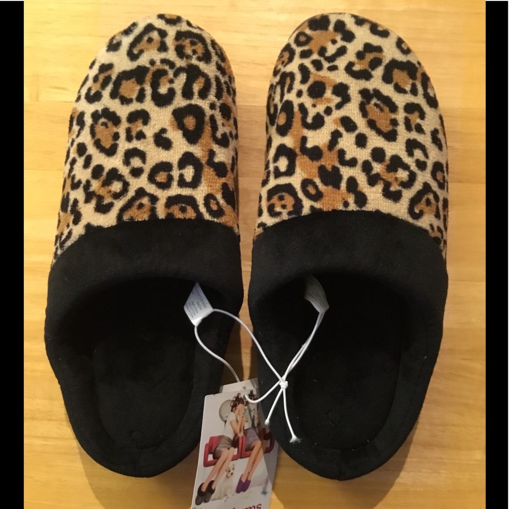 DearFoams Leopard Clog (Size S 5-6)
