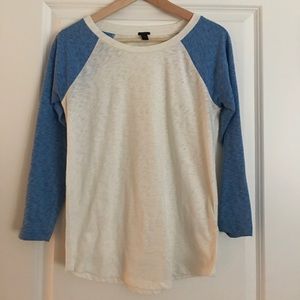 J. Crew Marled Baseball T-shirt
