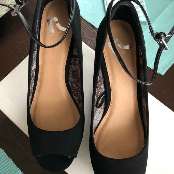 💞 Nw Black velvet shoes With high platform - Picture 4 of 7