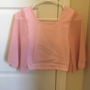 Pink crop top