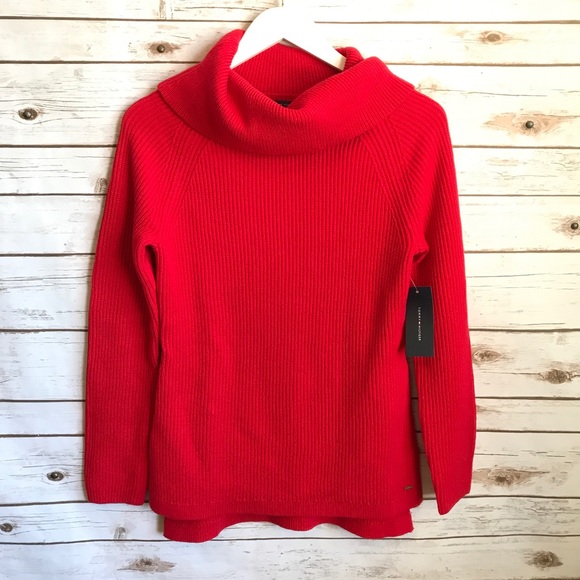 Tommy Hilfiger Sweaters - NWT TOMMY HILFIGER Ribbed Cowl Neck Sweater