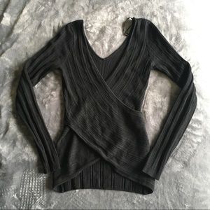Guess Black Criss Cross Sweater