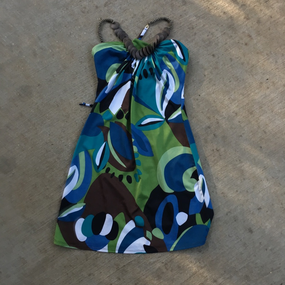 'HeartSoul' Spaghetti Strap Halter Dress (Sm)