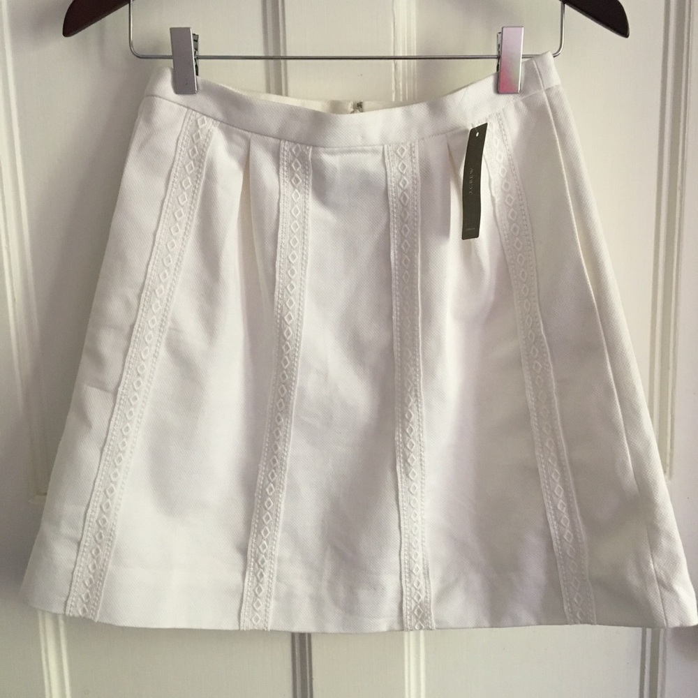 Lace-stripe skirt