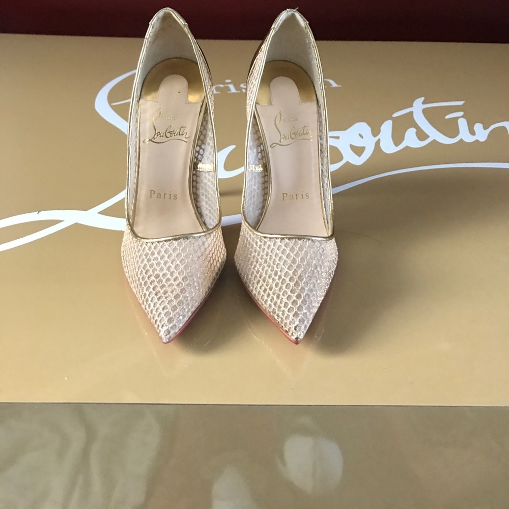 Mesh gold pump - Picture 2 of 4