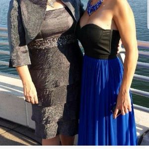 long strapless dress