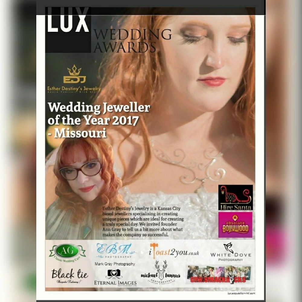 Lux Int'l 2017 Wedding Jeweler of the Year Award