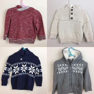 4 Toddler Boys Sweaters