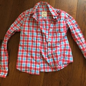 Hollister plaid button up
