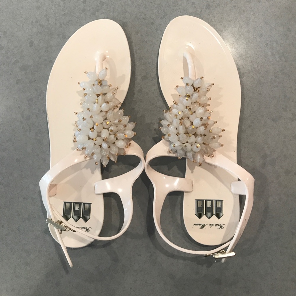 Worn once! High quality Italian Sandals