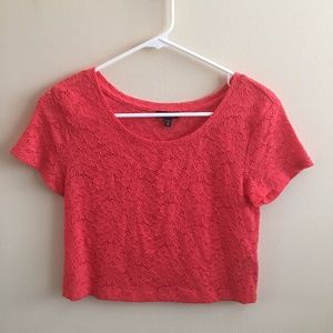 Lace Express crop top NWOT