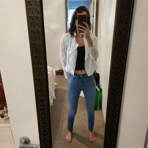 White Lace Blazer