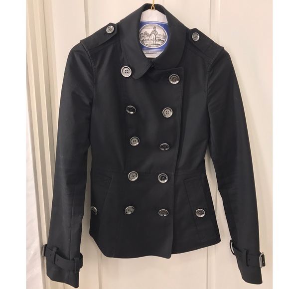 Burberry Jackets & Blazers - BURBERRY BRIT short black trench coat