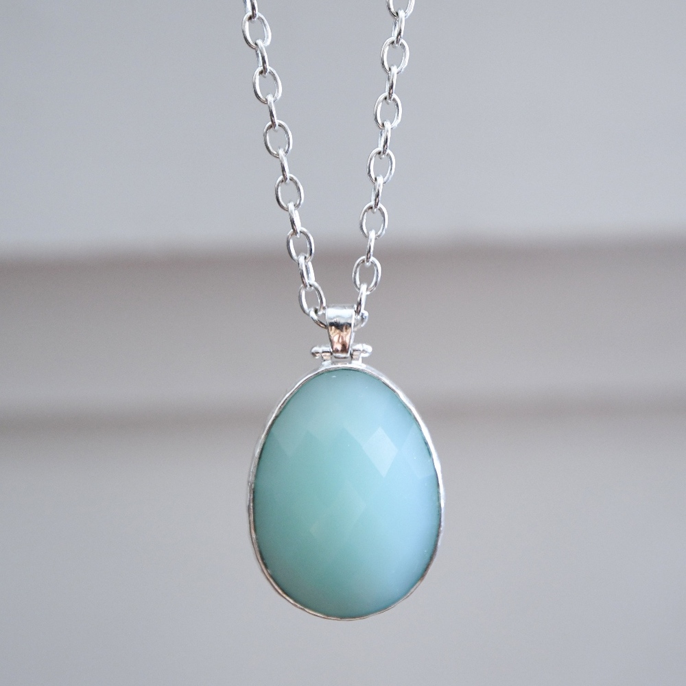 Extra Long Reversible Gemstone Necklace