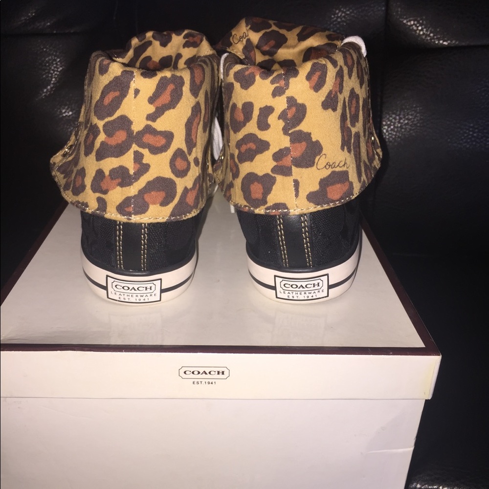 Coach high top sneakers SIZE 7.5