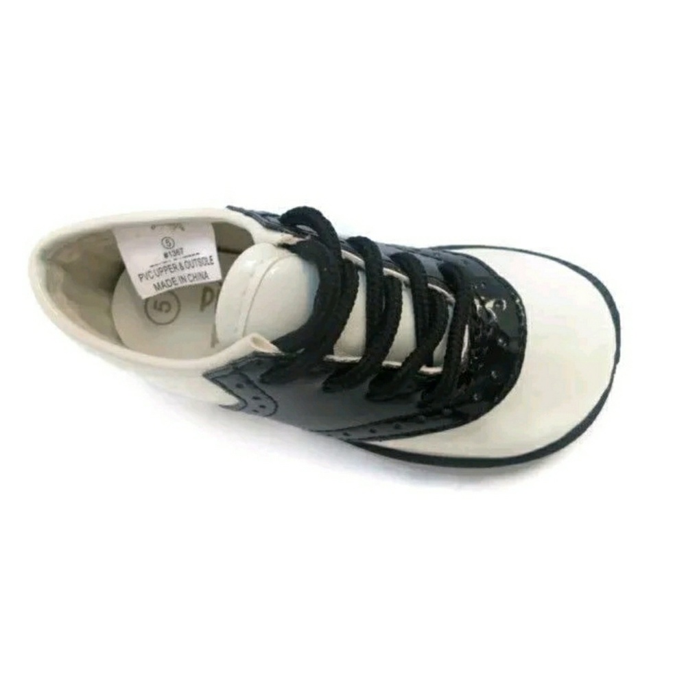 BLACK AND WHITE Saddle Shoes vintage style - Picture 2 of 8