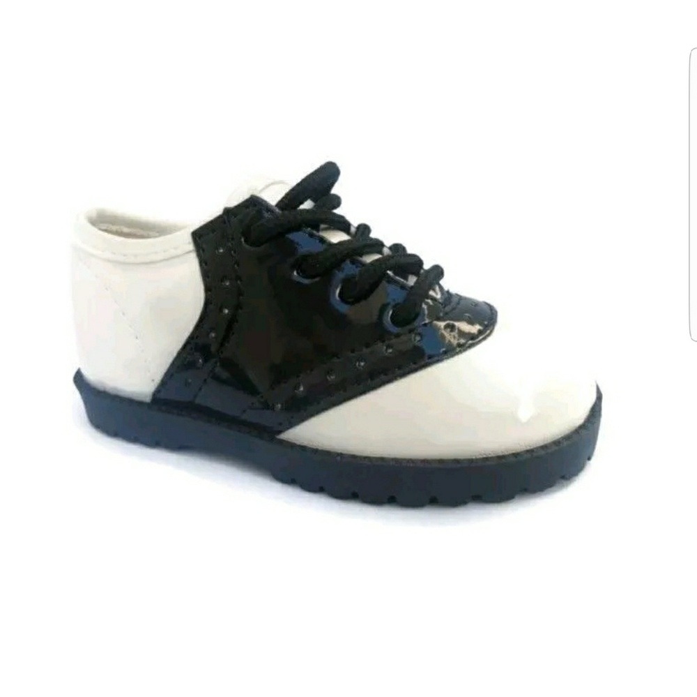 BLACK AND WHITE Saddle Shoes vintage style - Picture 3 of 8